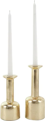 Vista 12 de Deco 79 Lámpara de madera de huracán candelita, juego de 2 4 pulgadas, 3 "H, marrón