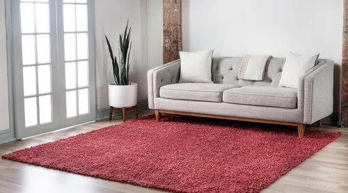 Vista 458 de Unique Loom Colección Davos Shag - Alfombra Lino