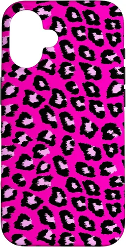 Vista 32 de McBling - Carcasa para iPhone 17, diseño de leopardo y guepardo rosa intenso