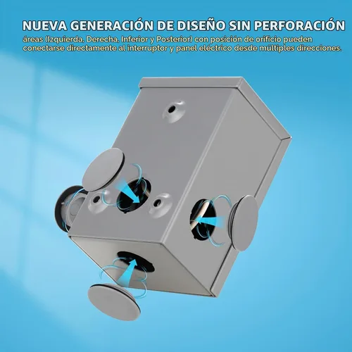 Vista 2 de Kohree Interruptor de Transferencia de Generador de 15 Amperios 125V Caja de Entrada de Alimentación, Disyuntor de Entrada NEMA 5-15P, Interruptor