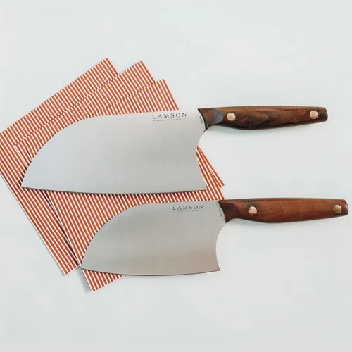 Vista 2 de Lamson Juego de cuchillos Santoku chino vintage de 2 piezas