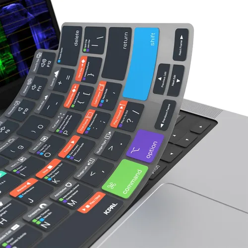 Vista 6 de JCPal Guía de Accesos Rápidos Davinci Resolve Funda para Teclado para Apple MacBook Pro de 14 Pulgadas (M1-M5) y MacBook Pro de 16 Pulgadas (M1-M4)