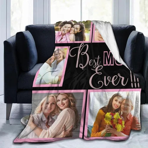 Vista 11 de Manta personalizada con foto de regalo para papá y abuelo, mejor regalo del día del padre, Halloween, Navidad, Año Nuevo de parte de hija, hijo