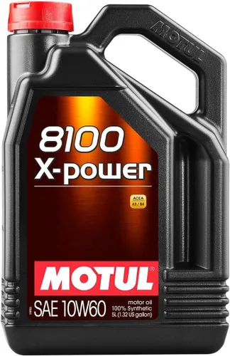 Vista 2 de Motul 8100 X-Power 10W-60 completamente sintético Fórmula a base de éster para motores con turbocompresor y de alto rendimiento Protección
