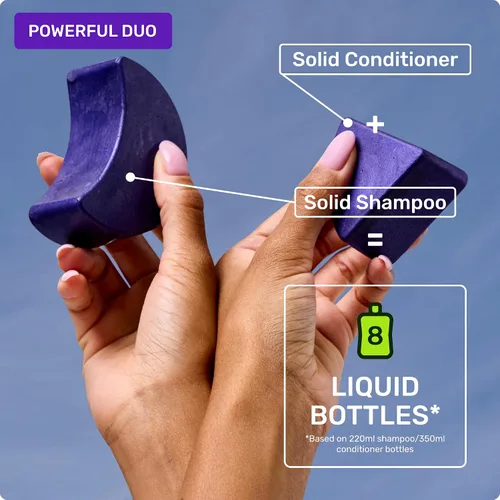 Vista 7 de Ethique Barra de champú morado para tonificar el cabello cobrizo, sin plástico, sin crueldad, vegano, 3.88 onzas, anteriormente Tone It Down