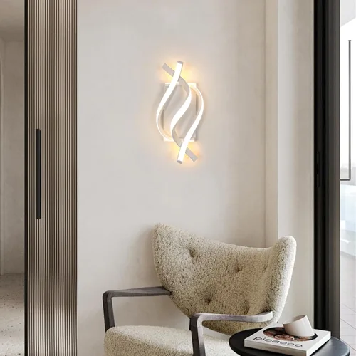 Vista 8 de Aplique de pared, apliques LED de 21 W, iluminación de pared para interiores, luces de pared para dormitorio, sala de estar, restaurante, pasillo