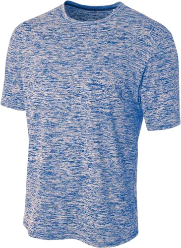 Vista 5 de A4 Camiseta Space Dye Tech para hombre Negro