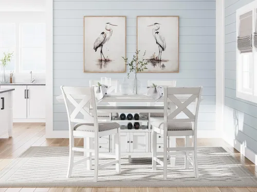 Vista 22 de Signature Design By Ashley Robbinsdale - Mesa de comedor de 72 pulgadas de altura de mostrador con almacenamiento de isla de cocina, sólidos