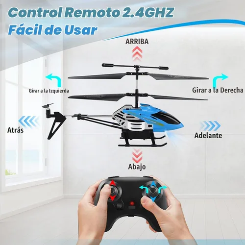 Vista 7 de Dolanus RC Helicópteros de juguete, juguetes voladores, regalo para niños, niñas, niños y adultos Remote Control Helicopter Toys: One Key