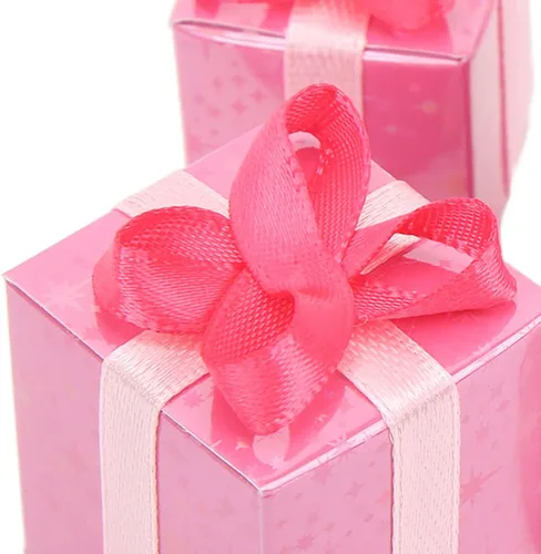 Vista 7 de Cajas de regalo de casa de muñecas 1:12, juego de figuritas de paquetes de Navidad para decoración navideña