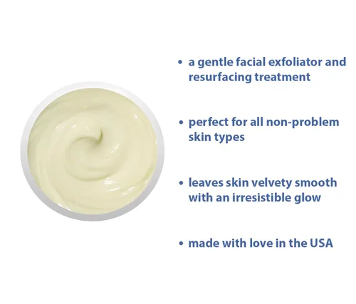 Vista 3 de RAYA Crema facial de microdermoabrasión (107), solución suave de rejuvenecimiento y limpieza para piel sin problemas, hidratante facial, crema