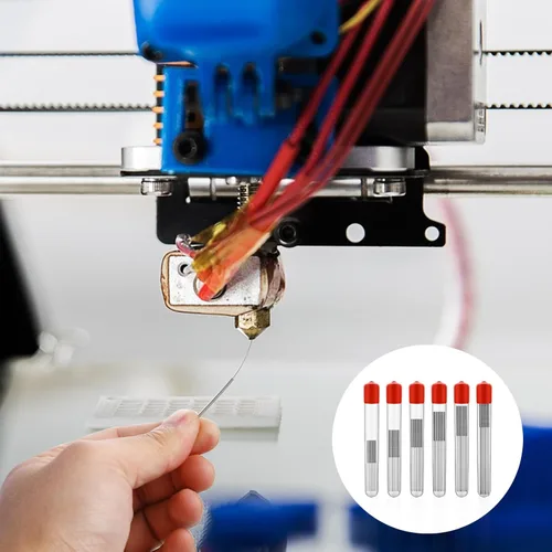 Vista 7 de Kit de limpieza de boquillas de impresora 3D, agujas de limpieza de boquillas de acero inoxidable, kit de herramientas de impresora 3D, limpiador