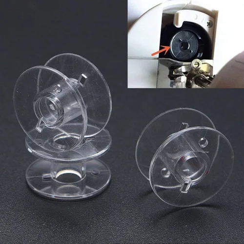 Vista 6 de Paquete de 30 bobinas de plástico para máquina de coser para Brother