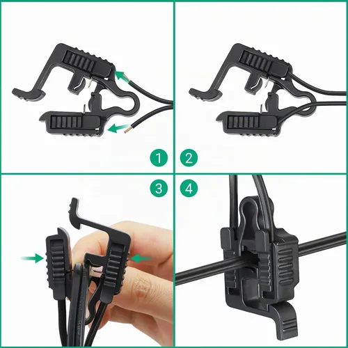 Vista 3 de EDISHINE Paquete de 6 conectores de cable de bajo voltaje, conectores de cable de iluminación de paisaje, impermeables, para iluminación