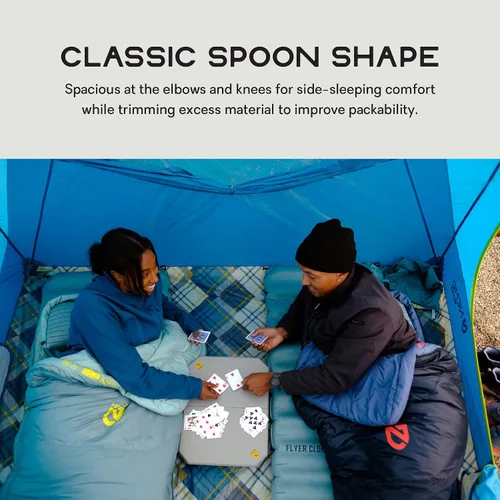 Vista 4 de NEMO Equipment Tempo Sacos de dormir sintéticos de 20 y 35 grados para hombre y mujer
