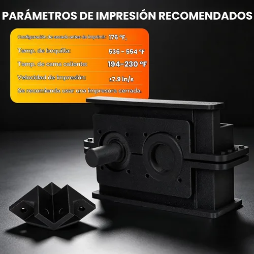 Vista 8 de TINMORRY PA6-CF - Filamento de nailon de fibra de bajo carbono de 0.07 in Pa6-cf-negro