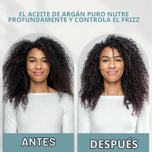 Vista 6 de Neuma Aceite de tratamiento de argán Neu Moisture para cabello, 3.4 onzas líquidas Fórmula ligera con manteca de karité y aceite de argán