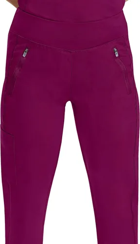 Vista 4 de healing hands Jogger Scrubs for Women Six Pocket Tara Scrub Pant 9233 Purple Label