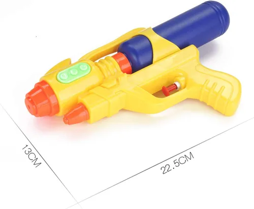 Vista 2 de Fun-Here Pistolas de agua de 9 pulgadas, 6 paquetes para niños y adultos, pistola de chorro multicolor en fiesta, piscina, regalos de baño, juguetes
