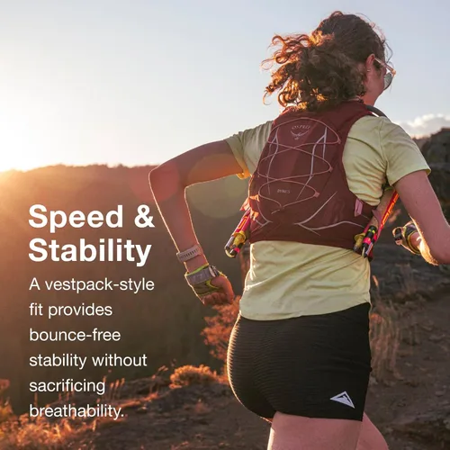 Vista 3 de Osprey Dyna 1.5L Chaleco de hidratación para correr para mujeres con depósito Hydraulics