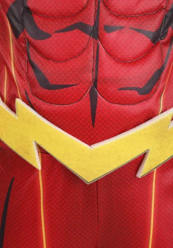 Vista 3 de Disfraz Deluxe Flash de DC Comics para Niños Multicolor
