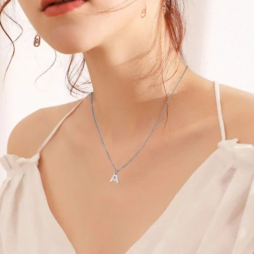 Vista 9 de DanLingJewelry 150 – 200 dijes de letras aleatorias de acero inoxidable 304 mezclados del alfabeto A-Z, surtidos para fabricación de joyas