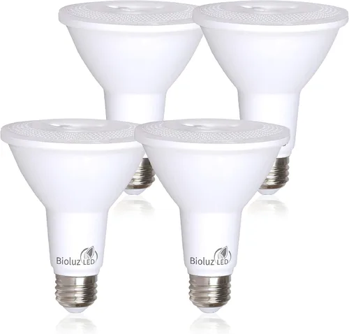 Vista 7 de Bioluz LED Paquete de 4 bombillas LED PAR30 de luz de inundación para interiores y exteriores, alto CRI, equivalente a 75 W usando 11 W, regulable
