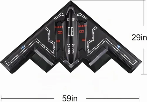 Vista 2 de Hengda Kite Cometa de avión de combate, para niños y adultos, fácil