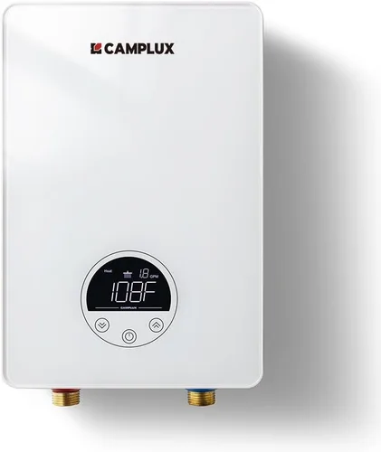 Vista 8 de CAMPLUX - Calentador de agua eléctrico de tanque de 1.3 galones debajo del fregadero, agua caliente instantánea para RV, cocina, camión