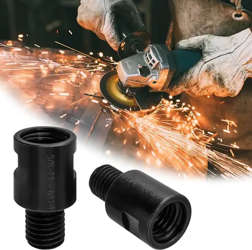 Vista 8 de Mesee 2 adaptadores de amoladora angular de 5/8 "-11 hembra a M14 macho adaptador de rosca convertidor varilla 5/8 "-11 a M14 pulidora rotativa