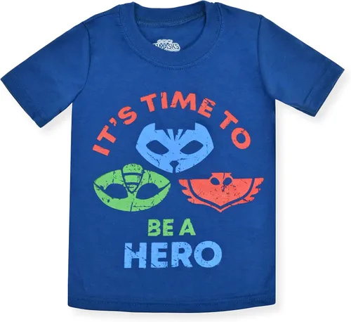 Vista 2 de PJ Masks Catboy, Owlettle and Gekko - Conjunto de camiseta y pantalones deportivos para niños pequeños - Azul marinogris