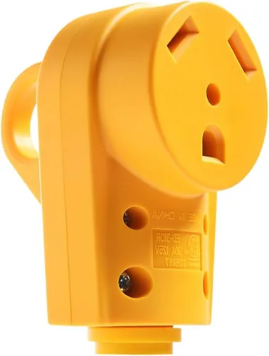 Vista 8 de BELOMI Enchufe RV de 30 amperios, adaptador de enchufe de repuesto resistente NEMA TT-30P, conector de alimentación eléctrica de 125 V, extremo