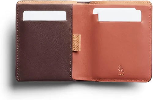 Vista 2 de Bellroy Note Sleeve - Edición premium cartera delgada de cuero billetera billete Marrón Minimalista