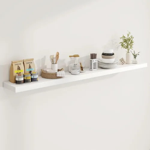 Vista 91 de Marsmiles Estantes flotantes cuadrados para pared, 8 pulgadas de ancho x 8 pulgadas de profundidad x 1.25 pulgadas de alto, paquete de 3 estantes