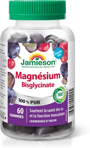 Vista 2 de Gomitas de magnesio Jamieson, años 60