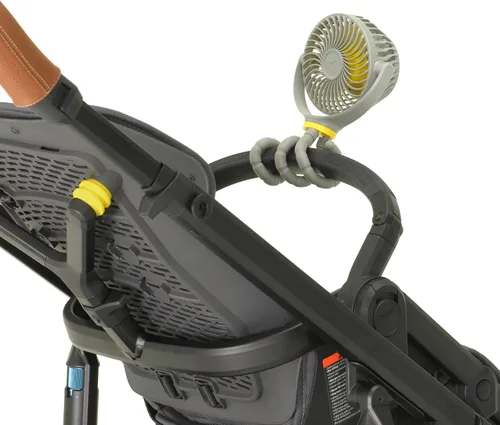 Vista 4 de Veer Flex Fan - Ventilador portátil para cochecito de bebé, motor ligero y silencioso de 4 velocidades que proporciona la máxima refrigeración