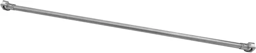 Vista 10 de Naiture - Barra de cortina de ducha recta de aluminio de 36 pulgadas con brida giratoria o soporte, acabado de bronce aceitado