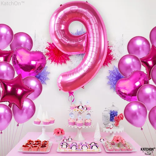 Vista 851 de KatchOn Globo negro del número 1 de 40 pulgadas, globo de feliz cumpleaños Large Mylar Number One Balloon for 1st Birthday Decorations, Foil