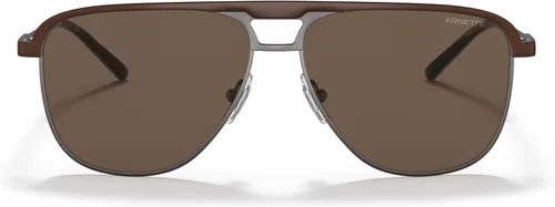 Vista 3 de ARNETTE Unisex Sunglasses Gunmetal Brushed Frame, Polarized Grey Lenses, 57MM