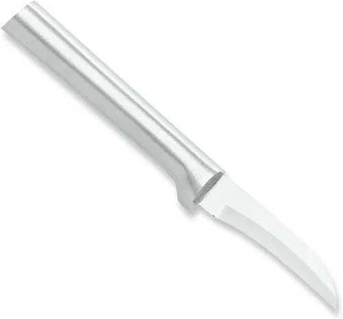 Vista 7 de Rada Cuchilla curvada para pelar de acero inoxidable, resina USA, 6-1/8 pulgadas, mango negro 2.38" Stainless Steel Serrated Blade, Black Resin