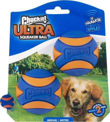 Vista 14 de Chuckit! Ultra Ball Juguete para Perros - Pelotas Saltarinas de Buscar Medianas para Perros de 20-60 libras - Hecho de Goma Duradera - Juguetes