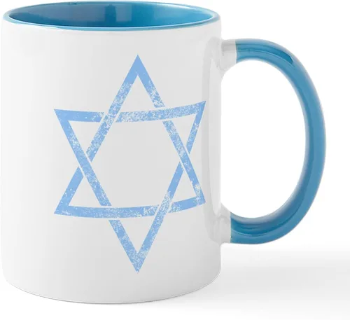 Vista 20 de CafePress STAR OF DAVID - Taza de café de cerámica (11.0 fl oz)