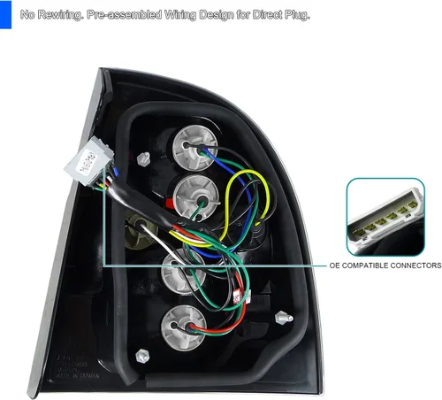 Vista 4 de SPEC-D TUNING Luces traseras de lente transparente con carcasa cromada Para VW Passat 4Dr Sedan 2001-2005