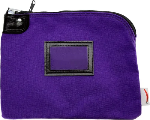 Vista 16 de Bolsa de banco con bloqueo de lona con llave de seguridad (negro)