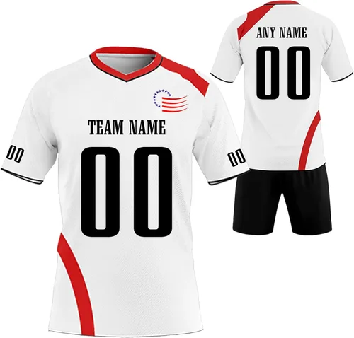 Vista 2 de Camiseta de voleibol personalizada para hombresmujeresniñosniñosniñascamisetas de voleibol personalizadas con nombrenúmerologotipo