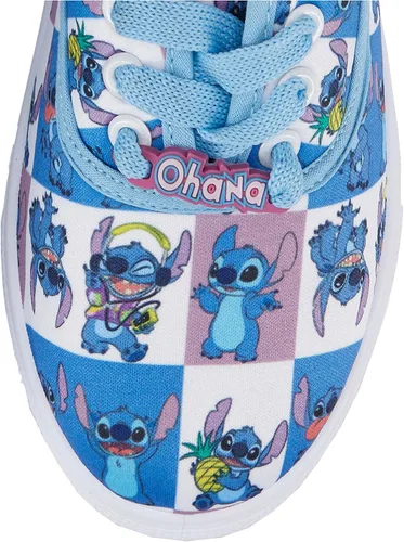 Vista 4 de Disney Zapatos para mujer Lilo and Stitch - Tenis clásicos de lona con cordones Lilo and Stitch para mujer, tenis de lona con cordones Lilo and