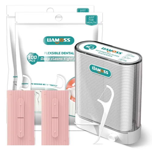 Vista 12 de Dispensador de hilo dental para adultos, irrompible y resistente a las roturas, 188 palillos de dientes profesionales, herramientas dentales