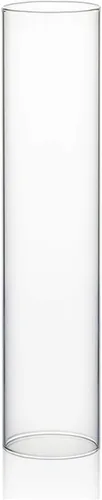 Vista 33 de WGVI Funda para portavelas Hurricane, ancho de 2 pulgadas, altura de 12 pulgadas, portavelas cilíndrico de vidrio transparente, tubo de chimenea