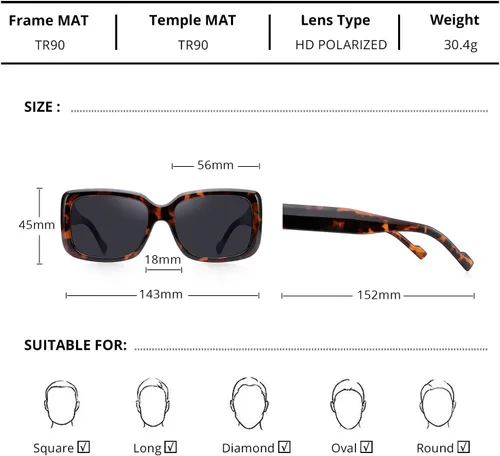 Vista 2 de Retro Vintage Sunglasses Square Rectangle 90s Glasses Trendy for Women Aesthetic Accessories