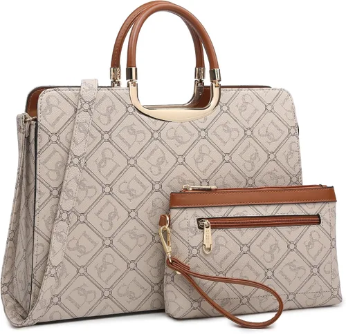 Vista 32 de Bolso de mano para mujer con asa superior, bolso de hombro, bolso tipo tote, cartera con billetera a juego